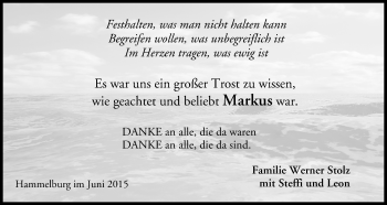 Anzeige von Markus Vogt von MGO