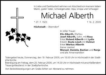 Anzeige von Michael Alberth von MGO