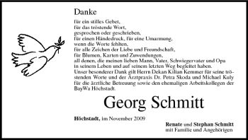 Anzeige von Georg Schmitt von MGO