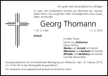 Anzeige von Georg Thomann von MGO