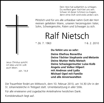 Anzeige von Ralf Nietsch von MGO