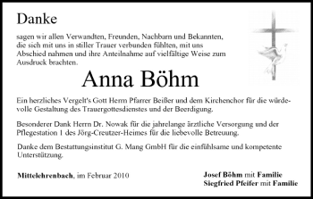 Anzeige von Anna Böhm von MGO