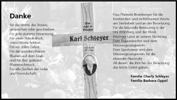 Anzeige von Karl Schleyer von MGO