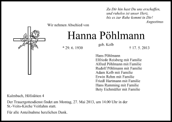 Anzeige von Hanna Pöhlmann von MGO