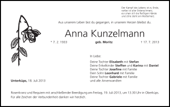 Anzeige von Anna Kunzelmann von MGO
