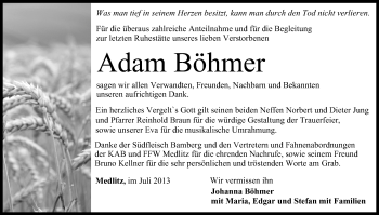 Anzeige von Adam Böhmer von MGO