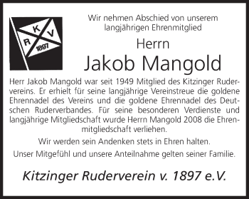 Anzeige von Jakob Mangold von MGO