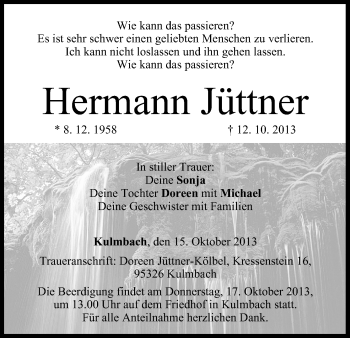 Anzeige von Hermann Jüttner von MGO