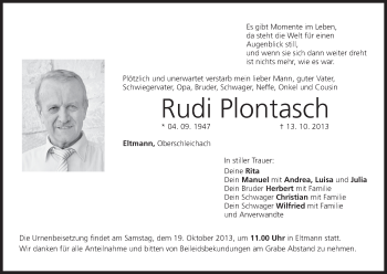 Anzeige von Rudi Plontasch von MGO