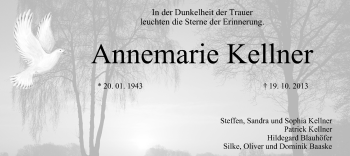 Anzeige von Annemarie Kellner von MGO