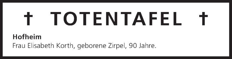  Traueranzeige für Totentafel vom 25.10.2013 vom 25.10.2013 aus MGO
