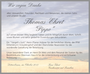 Anzeige von Thomas Ehret von MGO