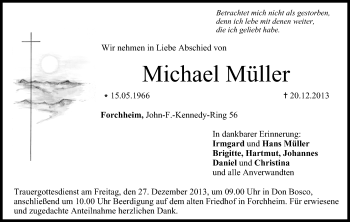 Anzeige von Michael Müller von MGO