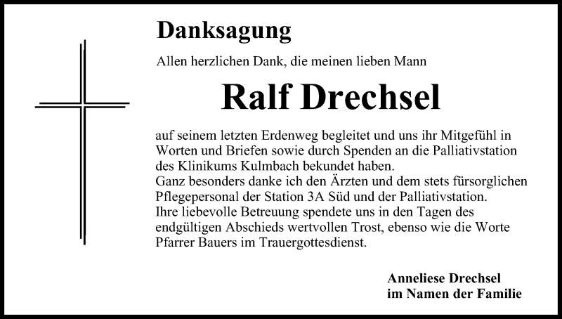  Traueranzeige für Ralf Drechsel vom 01.02.2014 aus MGO