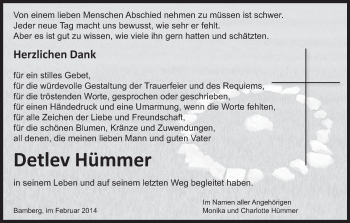 Anzeige von Detlev Hümmer von MGO