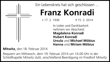 Anzeige von Franz Konradi von MGO