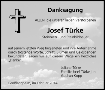 Anzeige von Josef Türke von MGO