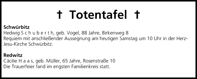 Traueranzeige für Totentafel vom 29.03.2014 vom 29.03.2014 aus MGO