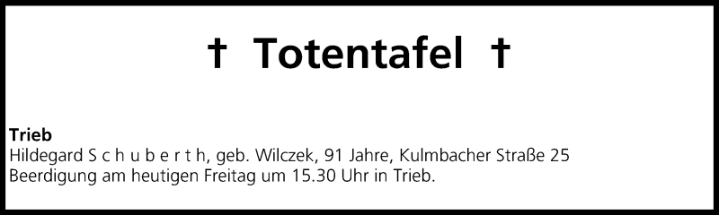  Traueranzeige für Totentafel vom 04.04.2014 vom 04.04.2014 aus MGO