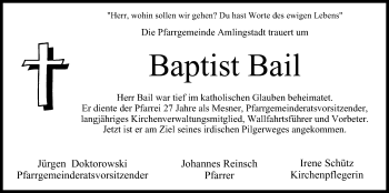 Anzeige von Baptist Bail von MGO