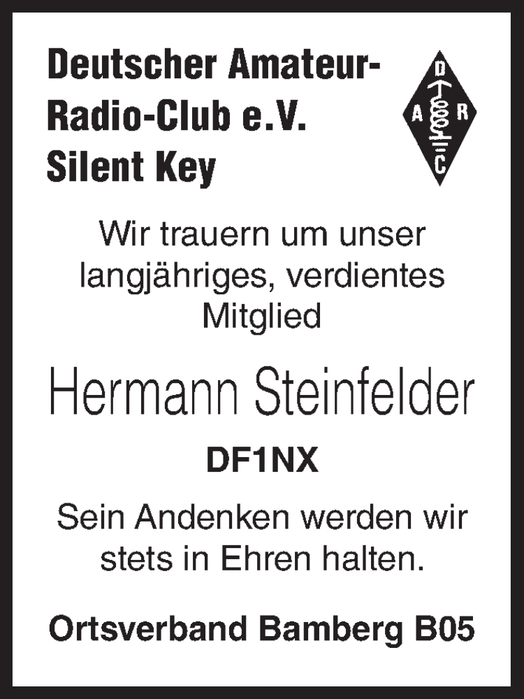  Traueranzeige für Hermann Steinfelder vom 06.09.2014 aus MGO