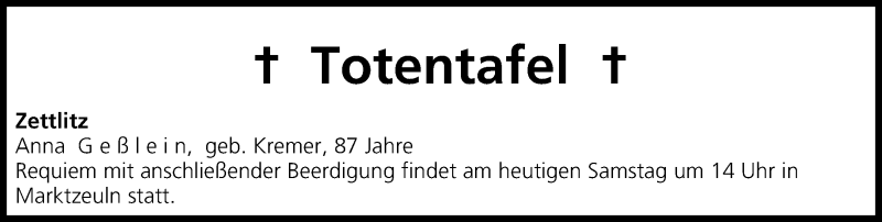  Traueranzeige für Totentafel vom 29.11.2014 vom 29.11.2014 aus MGO
