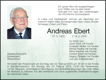 Anzeige von Andreas Ebert von MGO