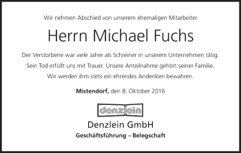 Anzeige von Michael Fuchs von MGO