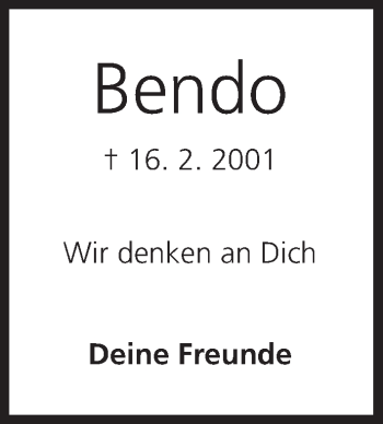 Anzeige von Bendo  von MGO