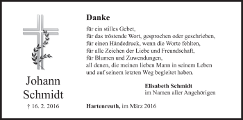 Anzeige von Johann Schmidt von MGO