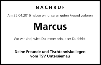 Anzeige von Marcus Taubmann von MGO