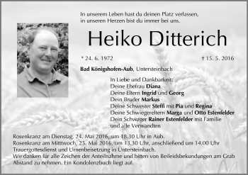 Anzeige von Heiko Ditterich von MGO