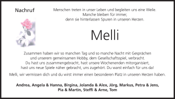 Anzeige von Melli  von MGO