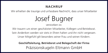 Anzeige von Josef Bugner von MGO