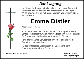 Anzeige von Emma Distler von MGO