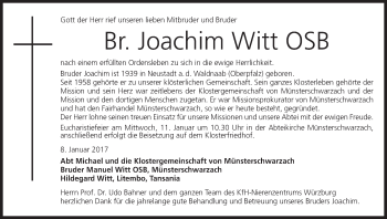 Anzeige von Joachim Witt von MGO