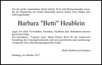 Anzeige von Barbara  Heublein von MGO