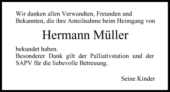 Anzeige von Hermann Müller von MGO