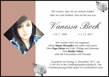 Anzeige von Vanessa Bock von MGO