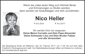 Anzeige von Nico Heller von MGO