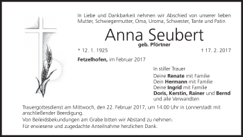 Anzeige von Anna Seubert von MGO