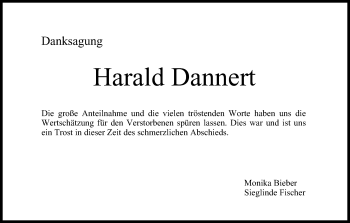 Anzeige von Harald Dannert von MGO