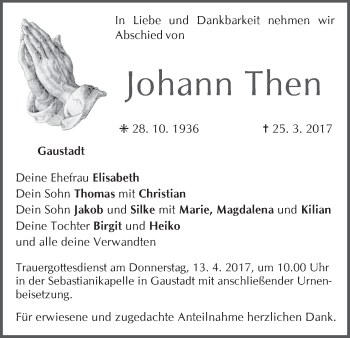 Anzeige von Johann Then von MGO
