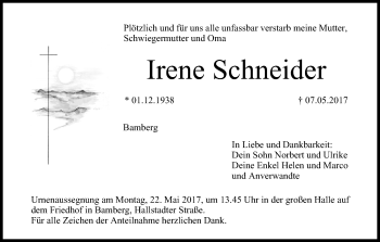 Anzeige von Irene Schneider von MGO