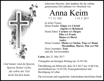 Anzeige von Anna Keim von MGO