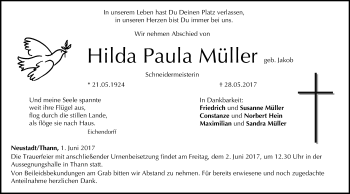 Anzeige von Hilda Paula Müller von MGO