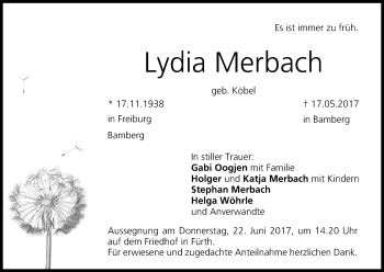 Anzeige von Lydia Merbach von MGO