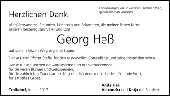 Anzeige von Georg Heß von MGO