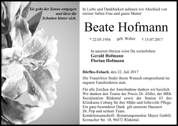 Anzeige von Beate Hofmann von MGO