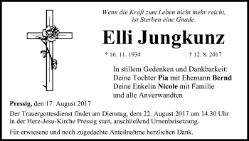 Anzeige von Elli Jungkunz von MGO